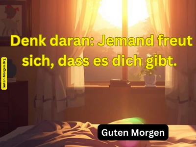 Guten Morgen Bild mit Spruch - Kraft und Energie