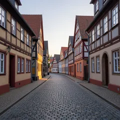 Stadt: Altstadtgasse am Morgen
