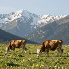 Dienstag: Kühe auf der Alp