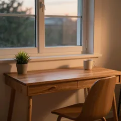 Aufgeräumter Schreibtisch