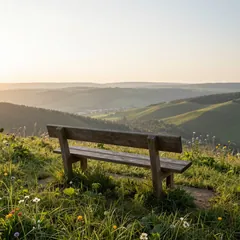 Mittwoch: Bank mit Aussicht