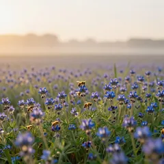 Sommer: Phaceliafeld mit Bienen